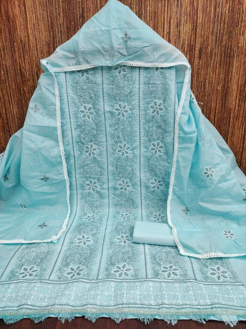 Dhaaga Ghar Embroidered Unstitched Dress Material - Image 3