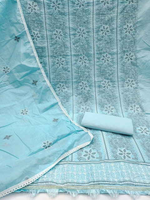 Dhaaga Ghar Embroidered Unstitched Dress Material - Image 2