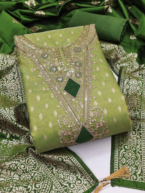 Dhaaga Ghar Embroidered Unstitched Dress Material