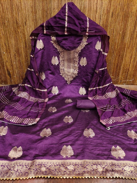 Dhaaga Ghar Embroidered Unstitched Dress Material - Image 2