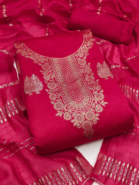Dhaaga Ghar Embroidered Unstitched Dress Material