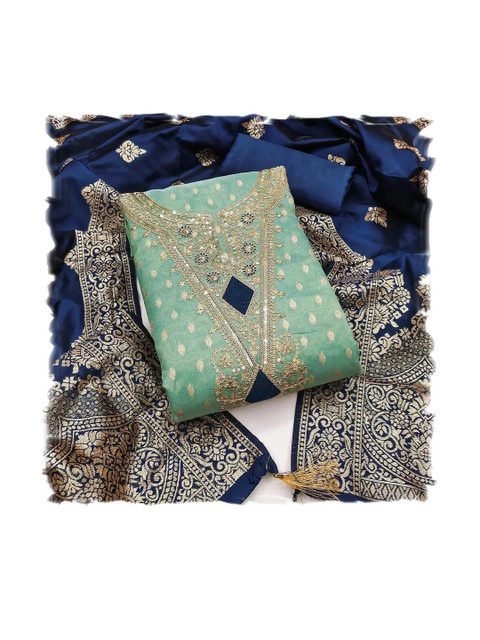 Dhaaga Ghar Embroidered Unstitched Dress Material