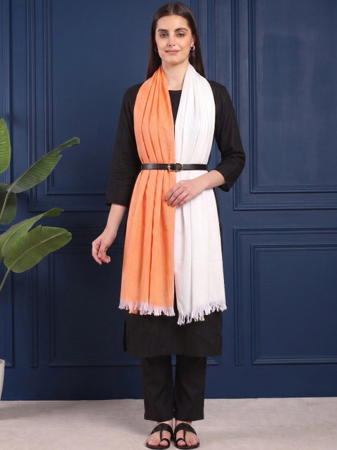 HANDICRAFT PALACE Colourblocked Viscose Rayon Ombre Dupatta - Image 4