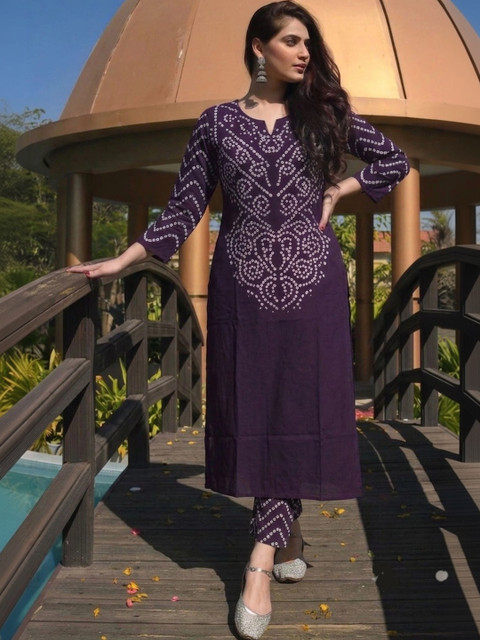 Pjyot by surhi Women Bandhani Printed Kurta