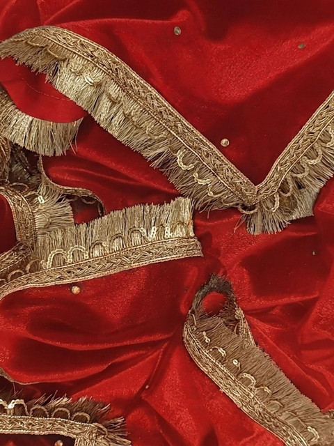 GLOBAL DRESS Velvet Blend Dupatta with Sequinned - Image 2