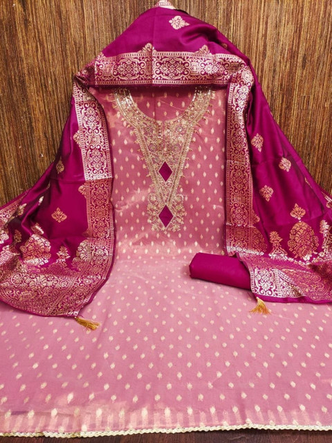 Dhaaga Ghar Embroidered Unstitched Dress Material - Image 2