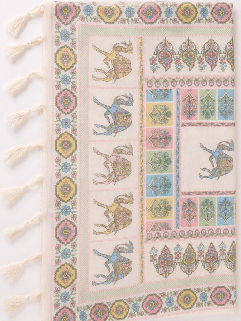 THE ASSTAG Printed Pure Cotton Semi-Stitched Dress Material - Image 7