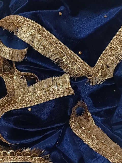 GLOBAL DRESS Velvet Blend Dupatta with Zari - Image 2