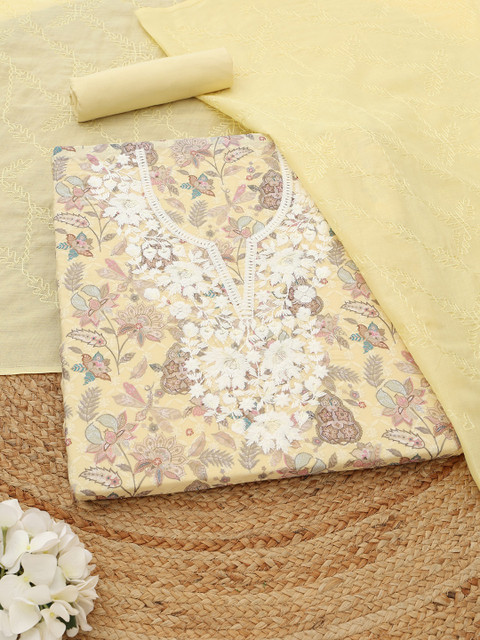 Soch Printed Unstitched Dress Material