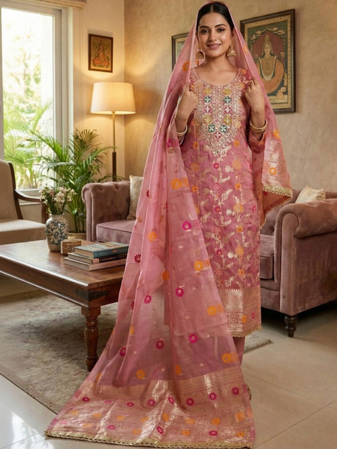 KALINI Unstitched Dress Material
