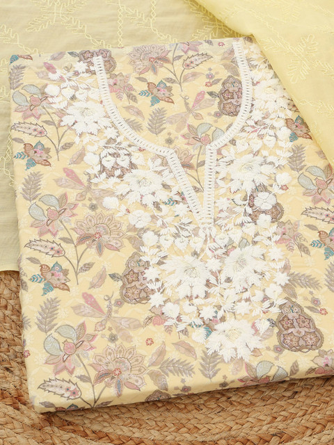 Soch Printed Unstitched Dress Material - Image 2