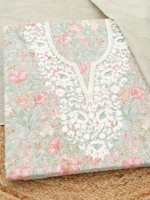 Soch Printed Unstitched Dress Material - Image 2