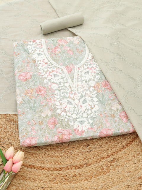 Soch Printed Unstitched Dress Material