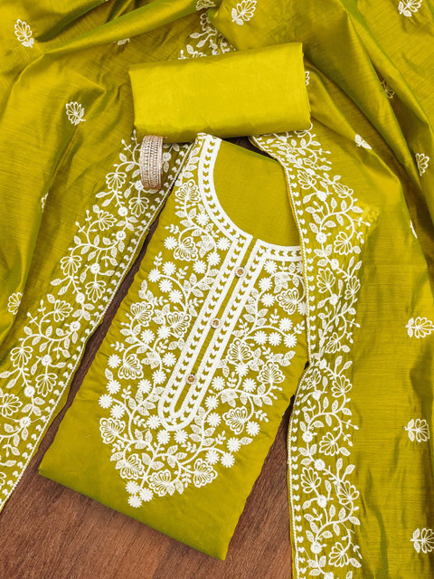 KALINI Embroidered Unstitched Dress Material