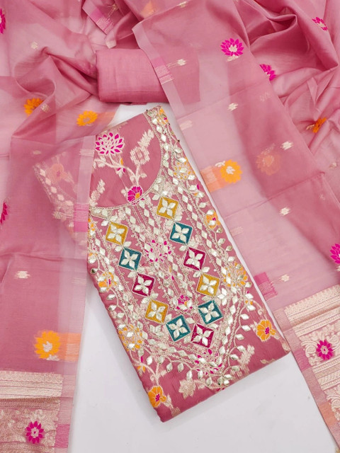 KALINI Unstitched Dress Material - Image 5
