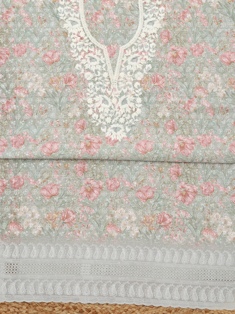 Soch Printed Unstitched Dress Material - Image 5