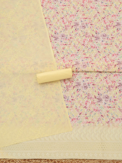 Soch Printed Unstitched Dress Material - Image 4