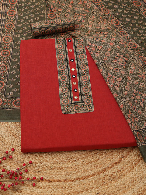 Soch Printed Unstitched Dress Material