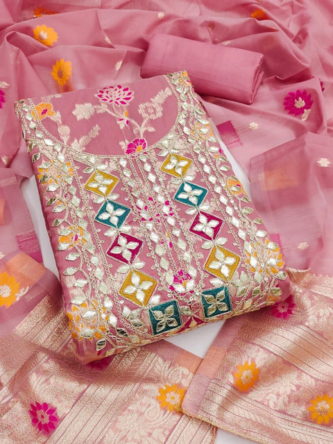 KALINI Unstitched Dress Material - Image 4