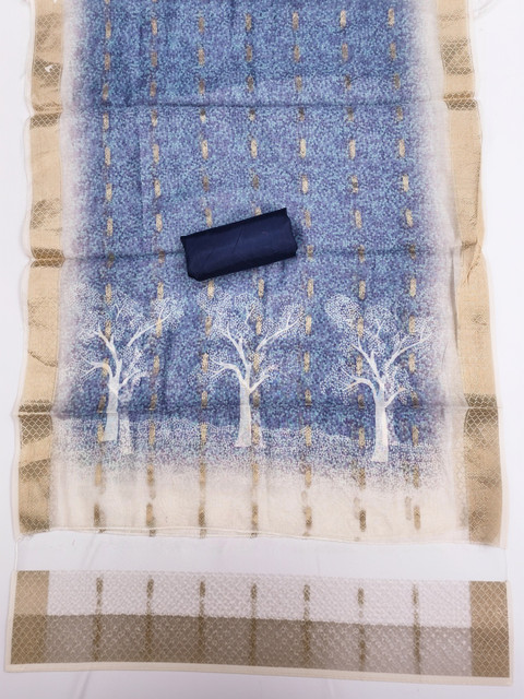 KALINI Pure Cotton Unstitched Dress Material - Image 4