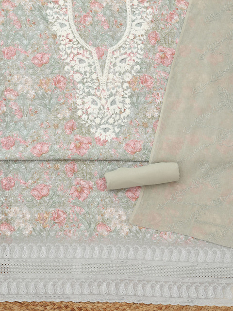Soch Printed Unstitched Dress Material - Image 4