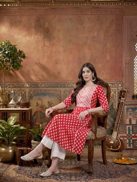 Anouk Women Ethnic Motifs Printed Anarkali Kurta