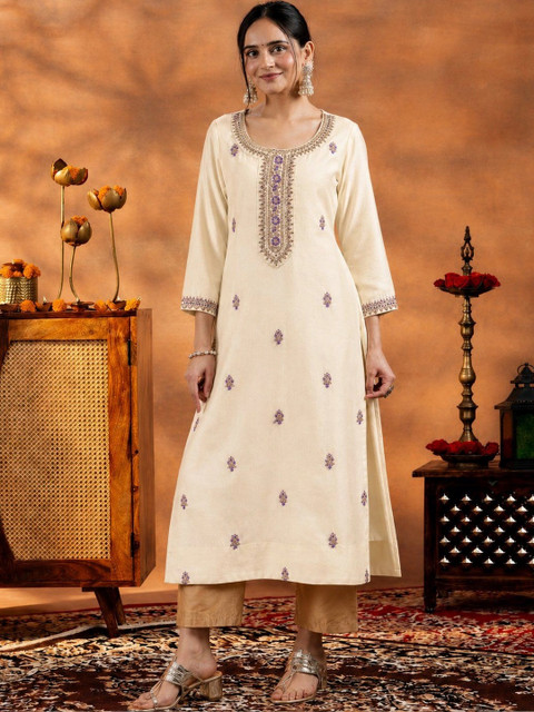 CREATIVE KORNER Women Embroidered Thread Work Kurta