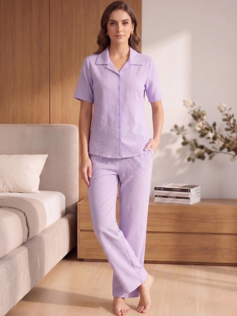 CORSICA Solid Shirt with Trousers - Image 4