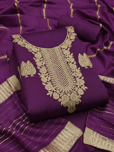 Dhaaga Ghar Art Silk Unstitched Dress Material - Image 2
