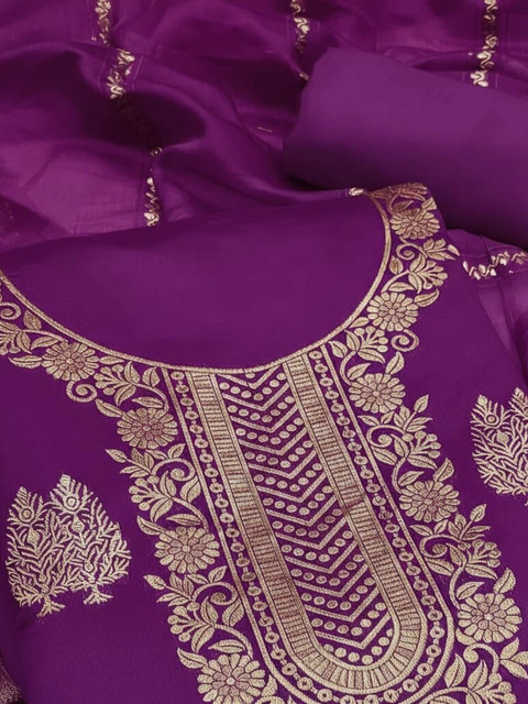 Dhaaga Ghar Art Silk Unstitched Dress Material - Image 3