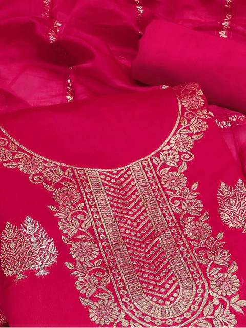 Dhaaga Ghar Art Silk Unstitched Dress Material - Image 3
