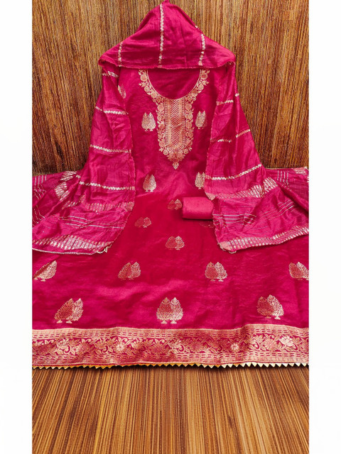 Dhaaga Ghar Art Silk Unstitched Dress Material