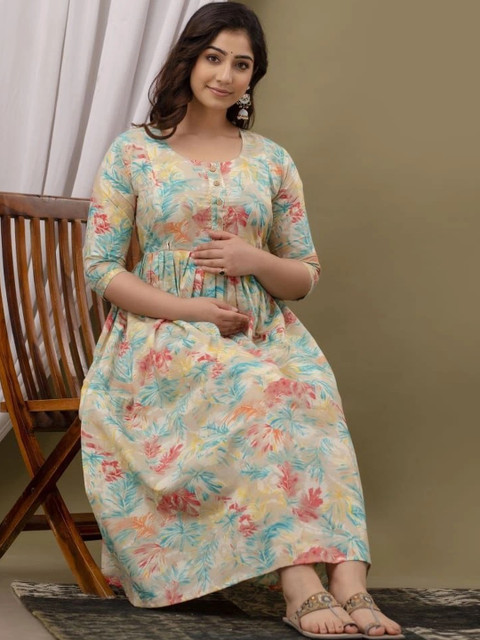 NITVAN Women Floral Printed Floral Kurta - Image 4