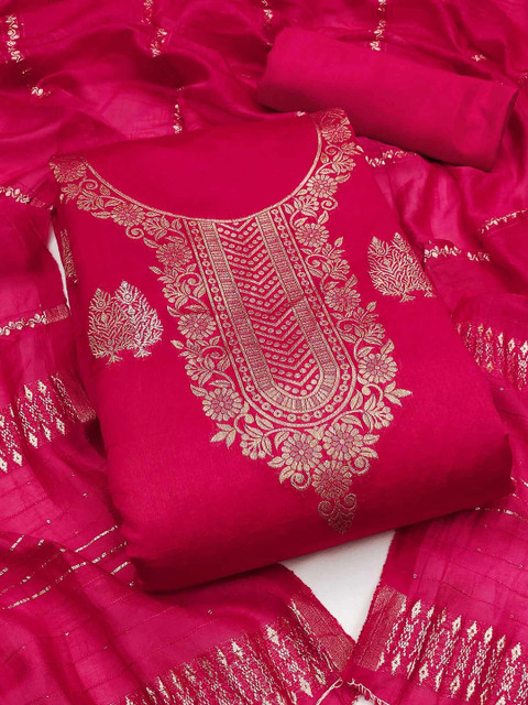 Dhaaga Ghar Art Silk Unstitched Dress Material - Image 2