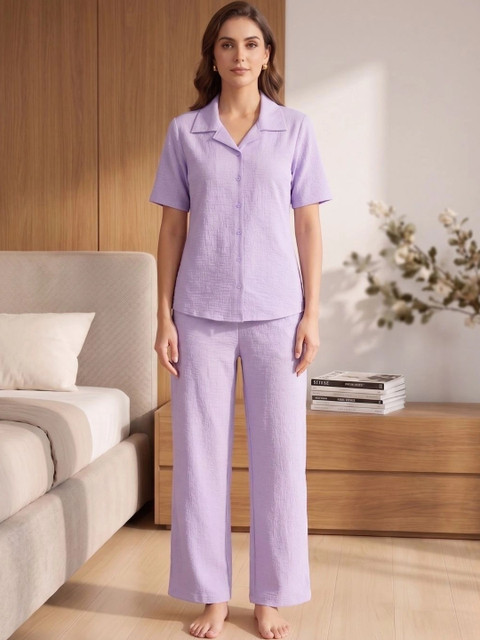 CORSICA Solid Shirt with Trousers