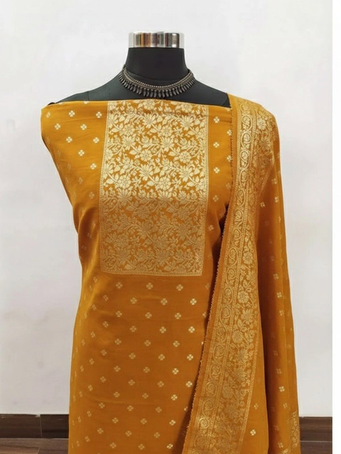 Dhaaga Ghar Art Silk Unstitched Dress Material - Image 2
