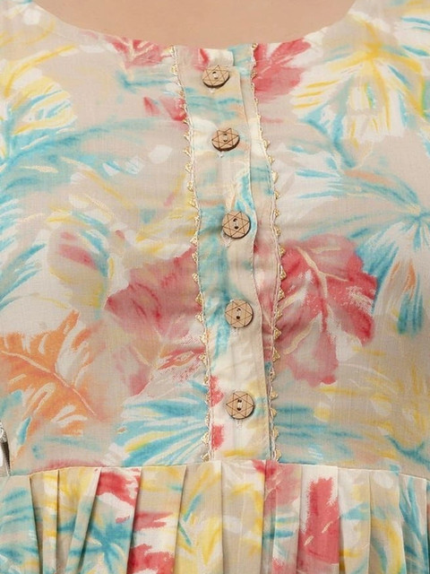 NITVAN Women Floral Printed Floral Kurta - Image 7