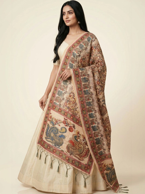 LUMIN KNOT Ethnic Motifs Printed Kalamkari Dupatta - Image 2