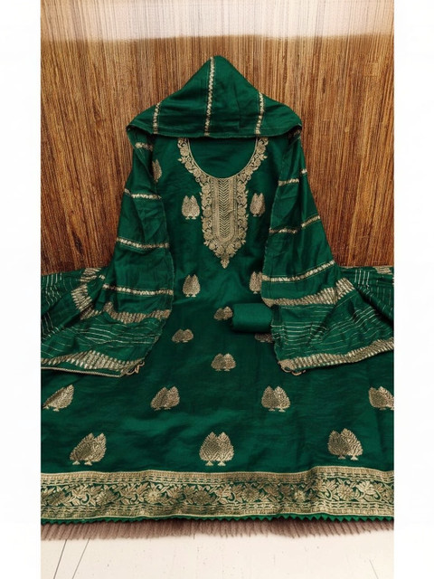 Dhaaga Ghar Art Silk Unstitched Dress Material