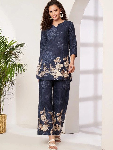 Twelve South Floral Printed Tunic with Trousers