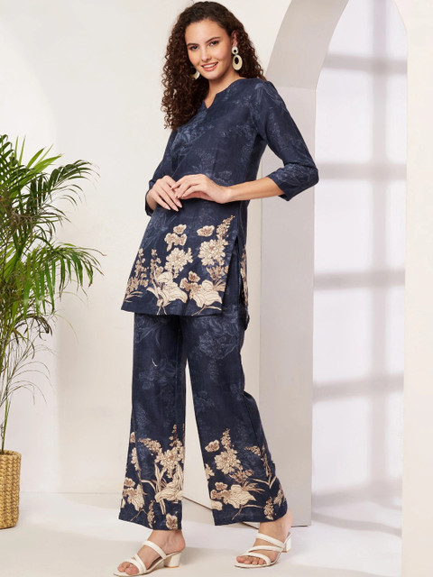 Twelve South Floral Printed Tunic with Trousers - Image 3