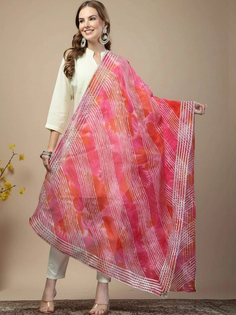 KALINI Printed Leheriya Dupatta