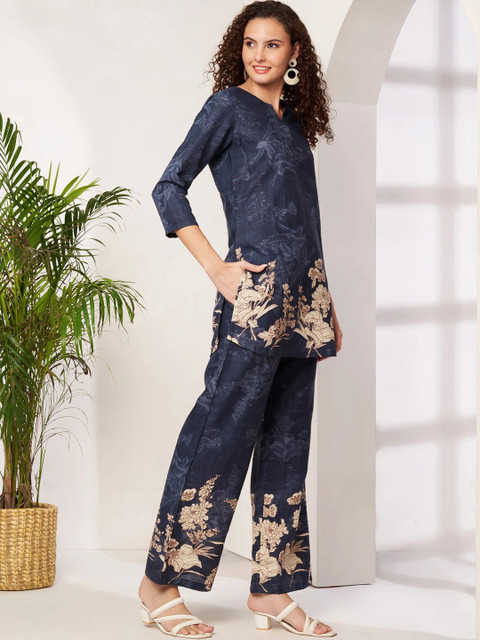 Twelve South Floral Printed Tunic with Trousers - Image 5