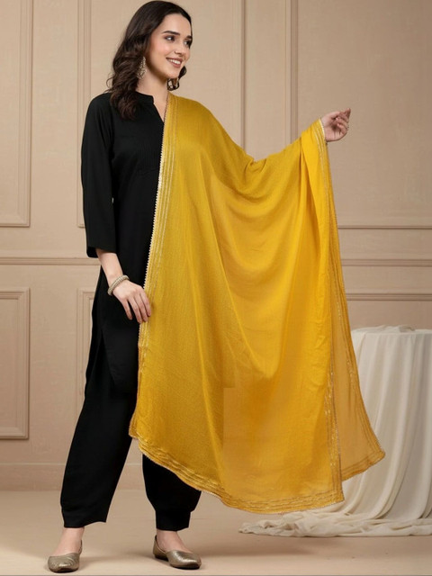 KALINI Dupatta with Sequinned - Image 2