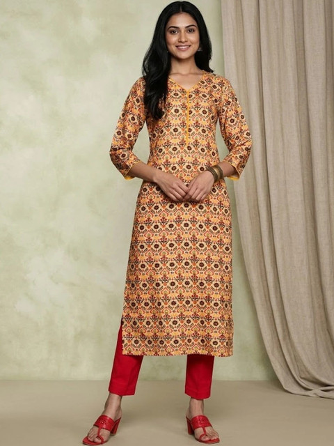 KALINI Women Ethnic Motifs Printed Kurta - Image 5