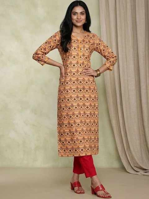 KALINI Women Ethnic Motifs Printed Kurta - Image 3