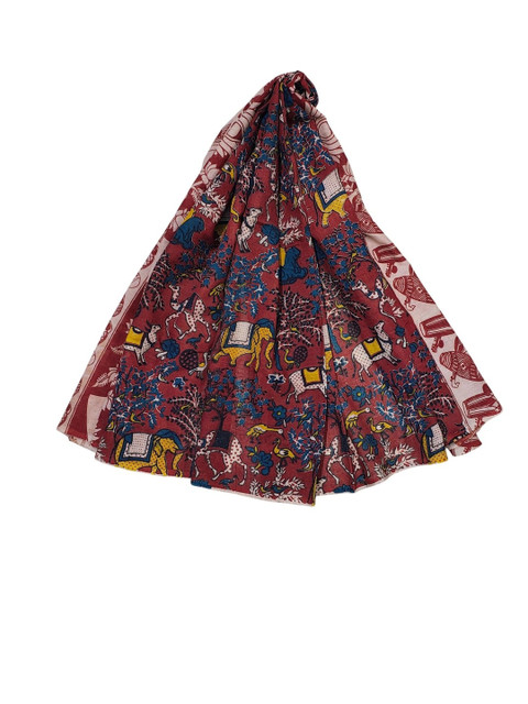 ivikta Ethnic Motifs Printed Pure Cotton Block Print Dupatta