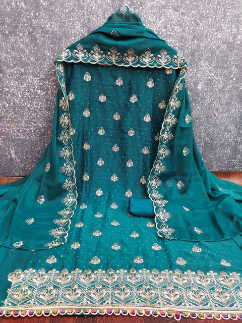 Dhaaga Ghar Embroidered Unstitched Dress Material - Image 4