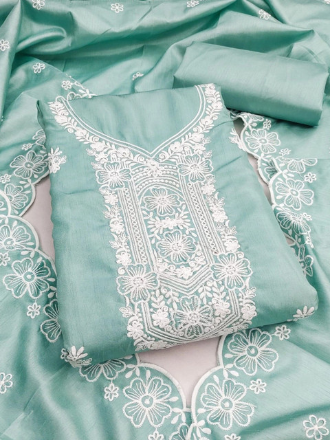 Dhaaga Ghar Embroidered Unstitched Dress Material