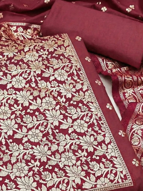 Dhaaga Ghar Art Silk Unstitched Dress Material - Image 2